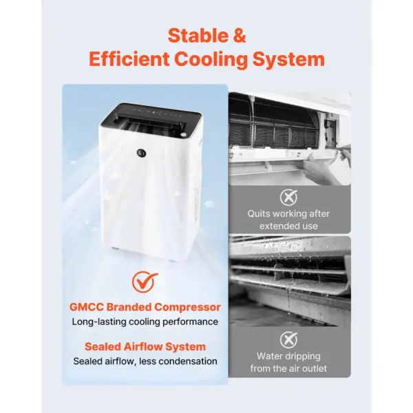 Air Conditioner, Portable, 14000, BTU, LED - view 5