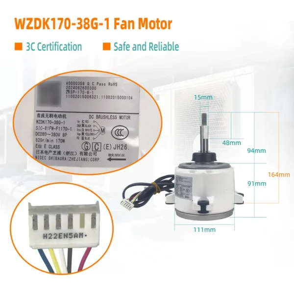 Air Conditioner, WZDK170-38G-1, DC280-380V, SIC-81FW-F1170-1 - view 4