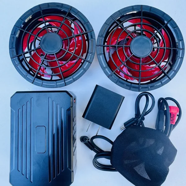 Air Conditioning Fan, 22V, Battery, Plastic - view 2