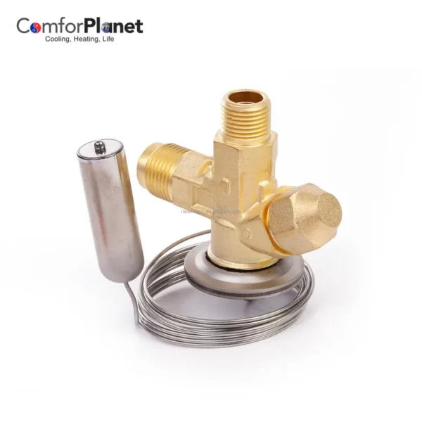 Air-conditioning Refrigeration Thermostatic Unit, Brass - view 2