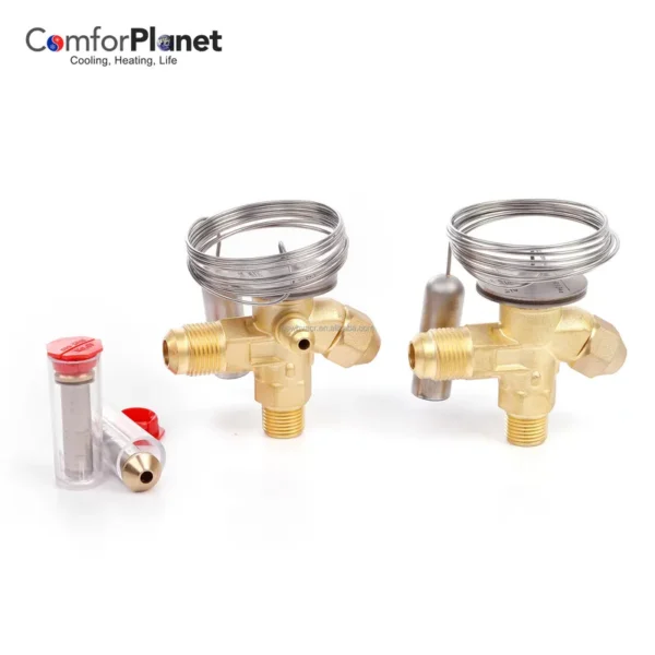 Air-conditioning Refrigeration Thermostatic Unit, Brass - view 4