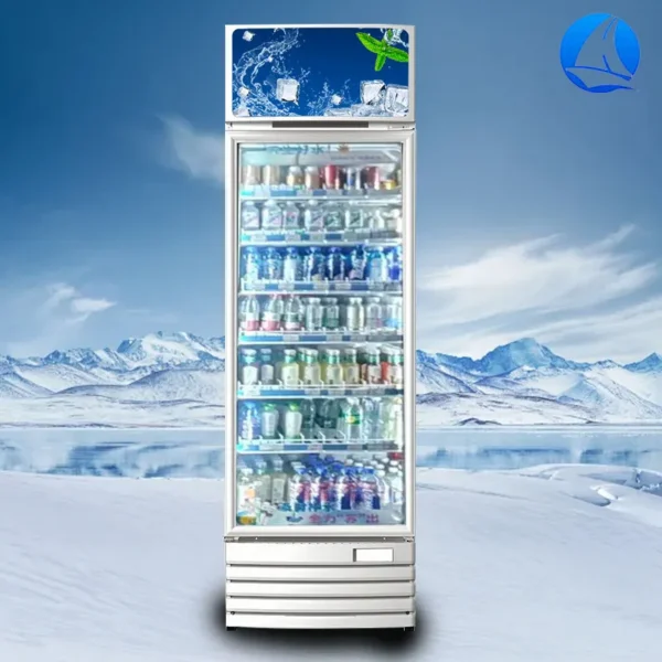 Air Cooling Beverage Cooler, 110 V, Glass Door