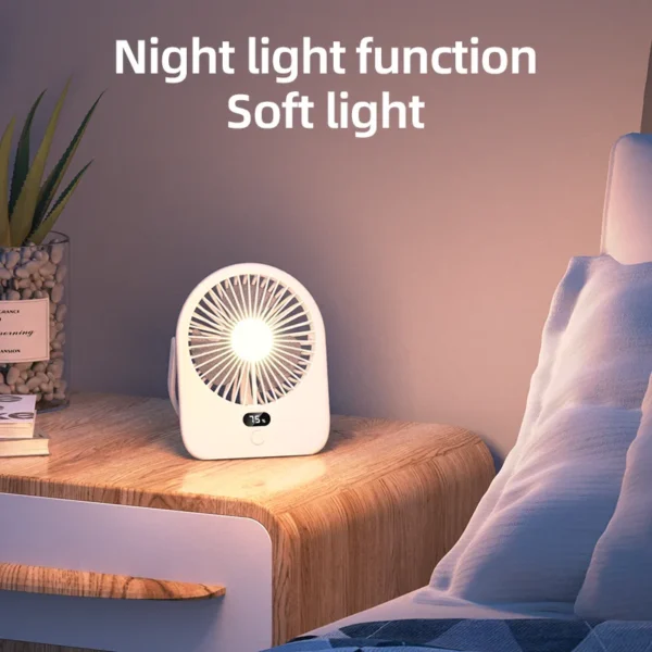 Air Cooling Desk Fan, Portable, 5-Speed - view 6