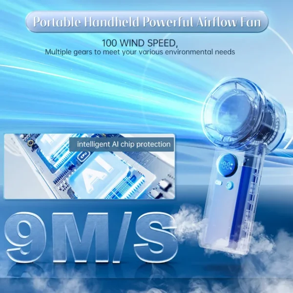 Air Cooling Handheld Fan, Portable, USB - view 2