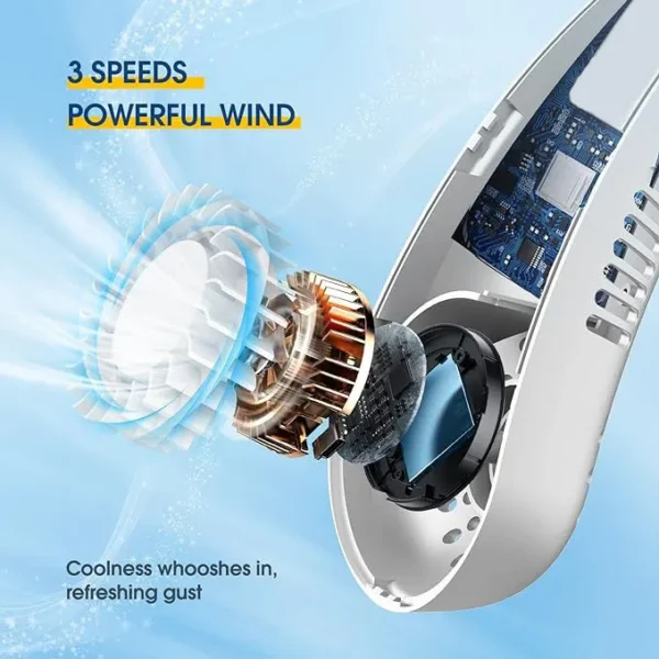 Air Cooling Neck Fan, Portable, USB - view 2