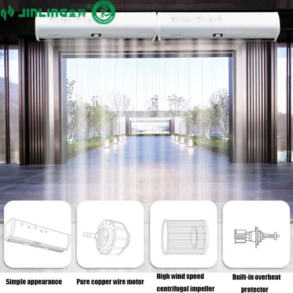 Air Curtain, 1.2m, Wall - view 5