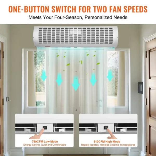 Air Curtain, 1200CFM, Wall - view 5