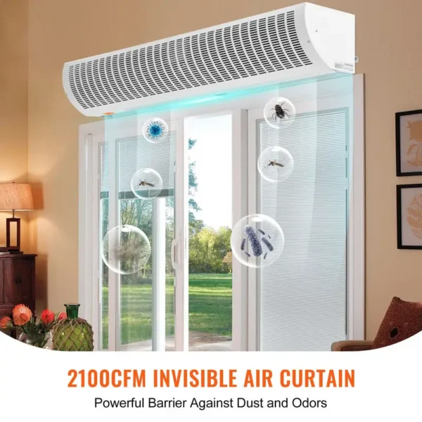 Air Curtain, 60", 2100CFM, Wall - view 2