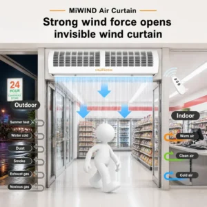 Air Curtain, Brushless, 3-Year