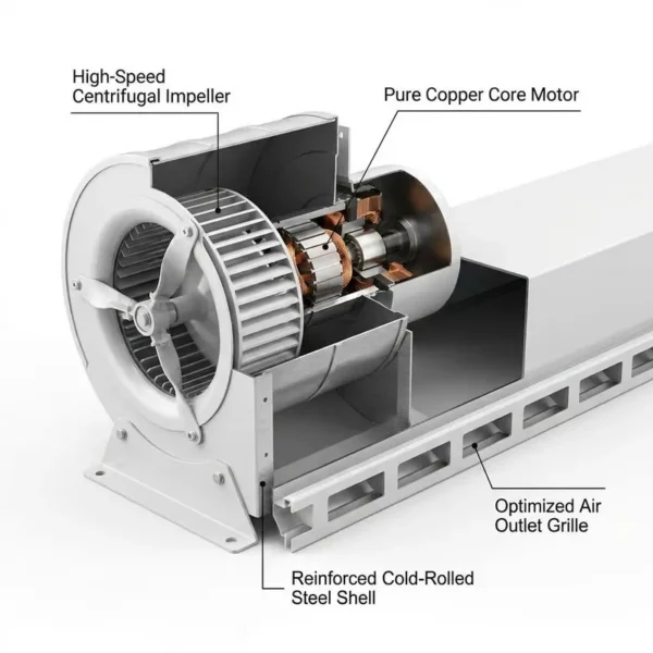 Air Curtain, Centrifugal, 220 V, 1800 - 4500 m³ - view 3