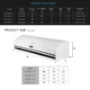 Air Curtain, Centrifugal, 2450m³, Galvanized Steel - view 5
