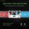 Air Duct Booster Fan, 4", 100, CFM, Inline - view 4