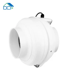Air Duct Booster Fan, Plastic, 110-120 V, Corded Electric