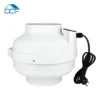 Air Duct Booster Fan, Plastic, 110-120 V, Corded Electric - view 2