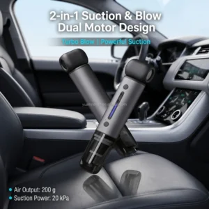 Air Duster Dual Motor, 130000RPM, 200g, 2-in-1, Cordless