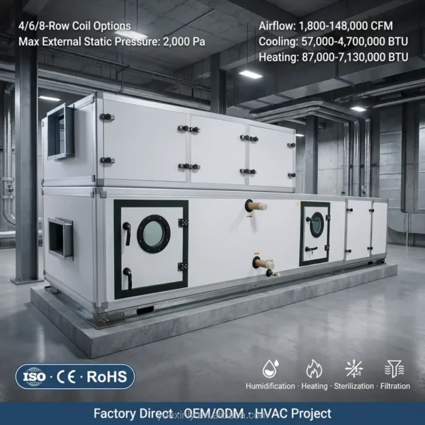 Air Handling Unit, 4-Rows, AHU