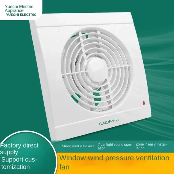 Air Pressure Ventilating Fan, Electric, Plastic