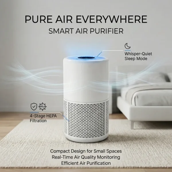 Air Purifier, Electric, ABS Plastic - view 2