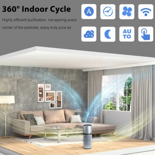 Air Purifier, Electric, HEPA Filter - view 3