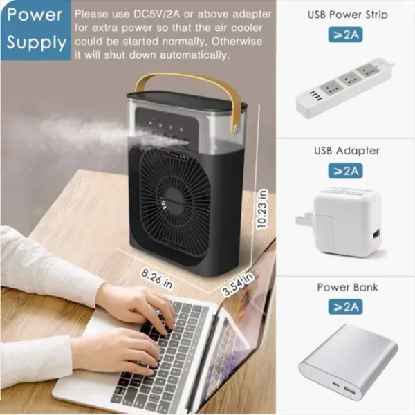 Air Purifier, Portable, Plastic, 60W, 499 - view 3