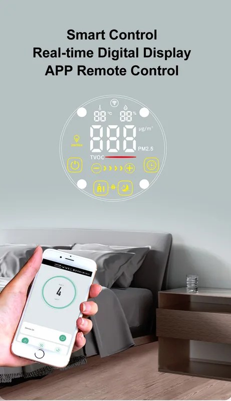 Air Purifier, Wall, HEPA - view 3