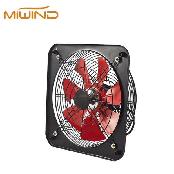 Air Shutter Exhaust Fan, Axial, Wall, Plastic - view 2