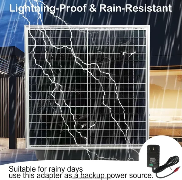 Air Solar Panel, Roof, DC 15V, Electric+Solar - view 3