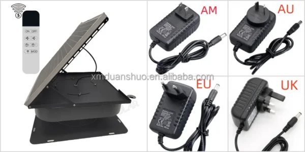 Air Solar Panel, Roof, DC 15V, Electric+Solar - view 5