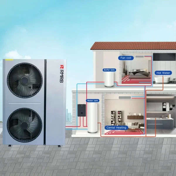 Air Source Heat Pump, 30kW, EVI, Inverter, DHW - view 6