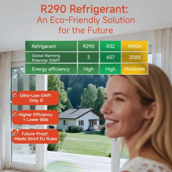 Air Source Heat Pump, R290, 30kW, 380V, WIFI - view 5