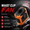 Airflow Waist Clip Fan, Portable, 8000mAh