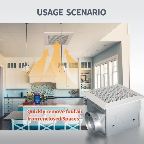 All-metal Ceiling Exhaust Fan, 220 V - view 3