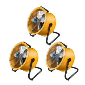 Alloy Blades Stand Fan, Aluminum, 220 V, 9600 Cmh