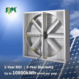 Alloy Wall-mounted Axial Fan, Aluminum, BLDC, Solar