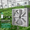 Alloy Wall-mounted Axial Fan, Aluminum, BLDC, Solar - view 3