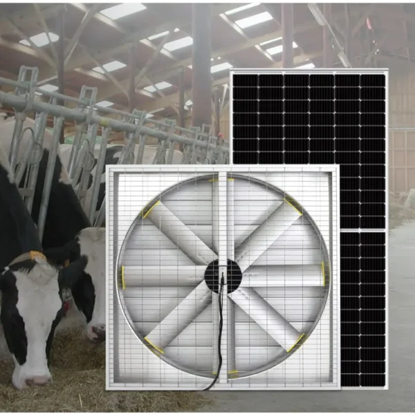 Alloy Wall-mounted Axial Fan, Aluminum, BLDC, Solar - view 4