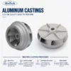 Aluminum Alloy Centrifugal Impeller, Low Pressure Casting, ISO
