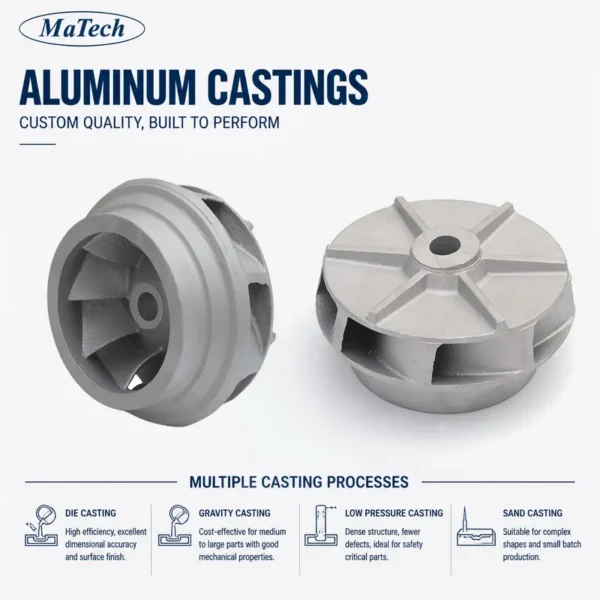 Aluminum Alloy Centrifugal Impeller, Low Pressure Casting, ISO