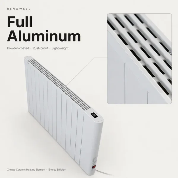 Aluminum Convector Heater, 2000W, Wall - view 3
