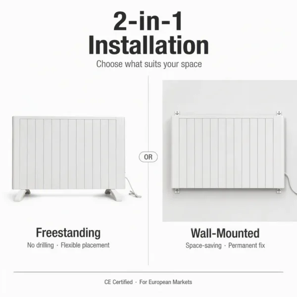 Aluminum Convector Heater, 2000W, Wall - view 4
