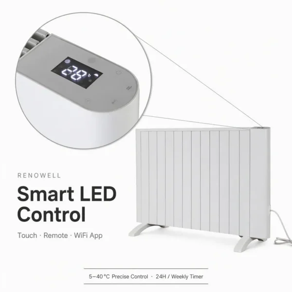 Aluminum Convector Heater, 2000W, Wall - view 5