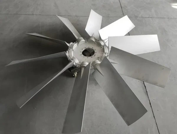 Angle Axial Cooling Fan, 9W, Aluminum