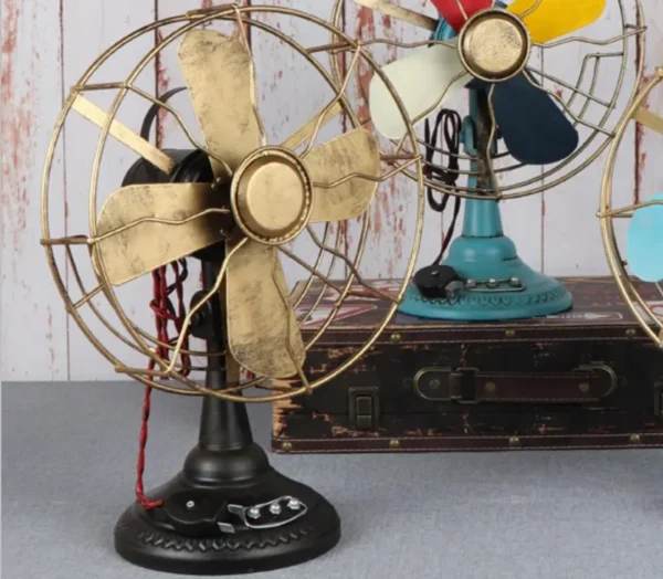Antique Iron Fan, Metal, TM2020221017-10 - view 6