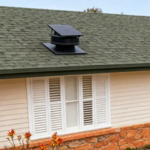 Attic Gable Exhaust Fan, Solar, Ceiling, HVAC