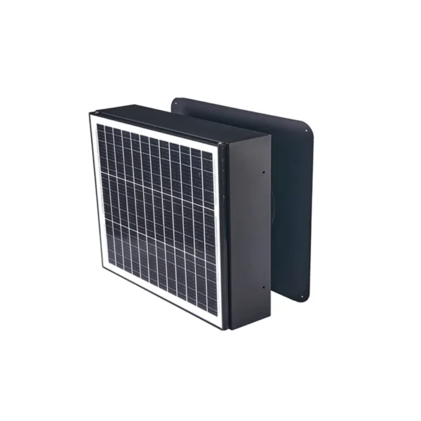 Attic Gable Exhaust Fan, Solar, Ceiling, HVAC - view 2