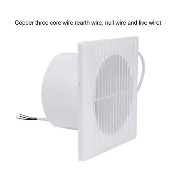 Auto Shutter Exhaustventilating Fan, Plastic, Wall, Axial - view 2