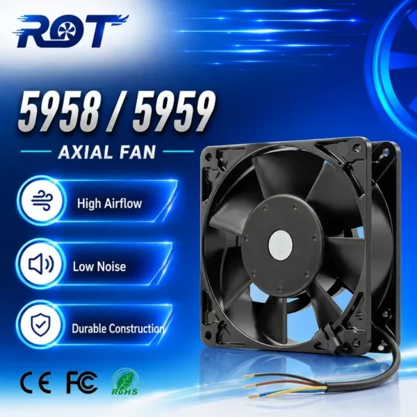 Axial Compact Cooling Fan, 5959, 127mm