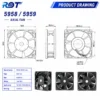 Axial Compact Cooling Fan, 5959, 127mm - view 3
