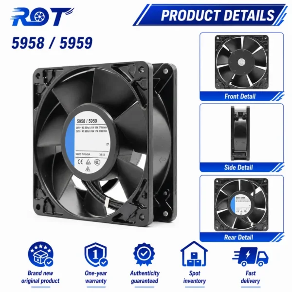 Axial Compact Cooling Fan, 5959, 127mm - view 5
