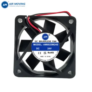 Axial Compact Fan, AM6025M24S, 24V, 6025, 60x60x25mm